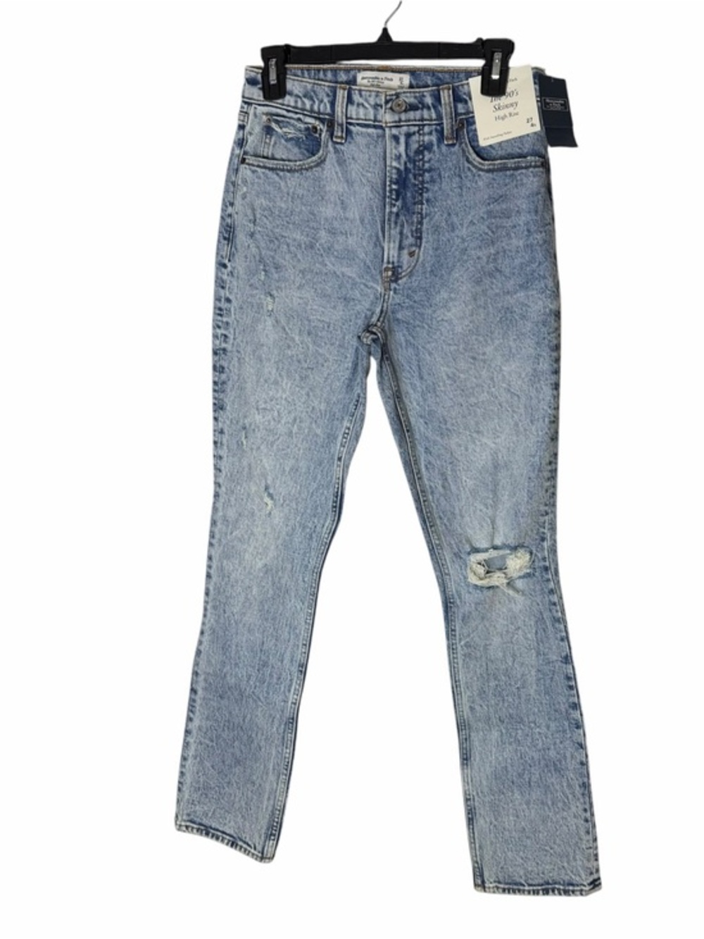 NWT Abercrombie Fitch the 90's Skinny High Rise Jeans Size 27 Short